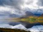 Iceland. Landscape in Dyrafjordur during autumn. Art Print
